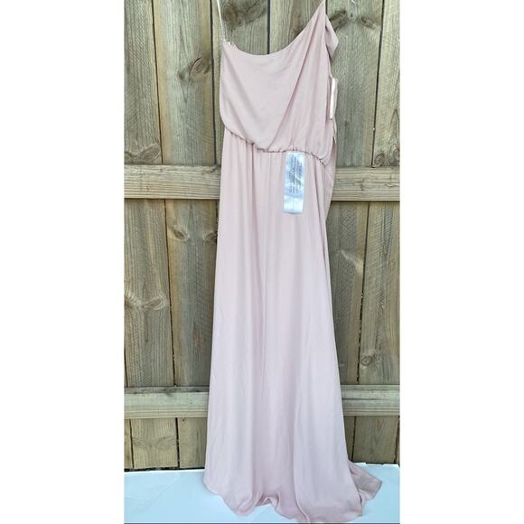 BCBGMAXAZRIA Joyce One-Shoulder Evening Maxi Dress Formal Gown Lavender Mist NWT - Picture 2 of 10